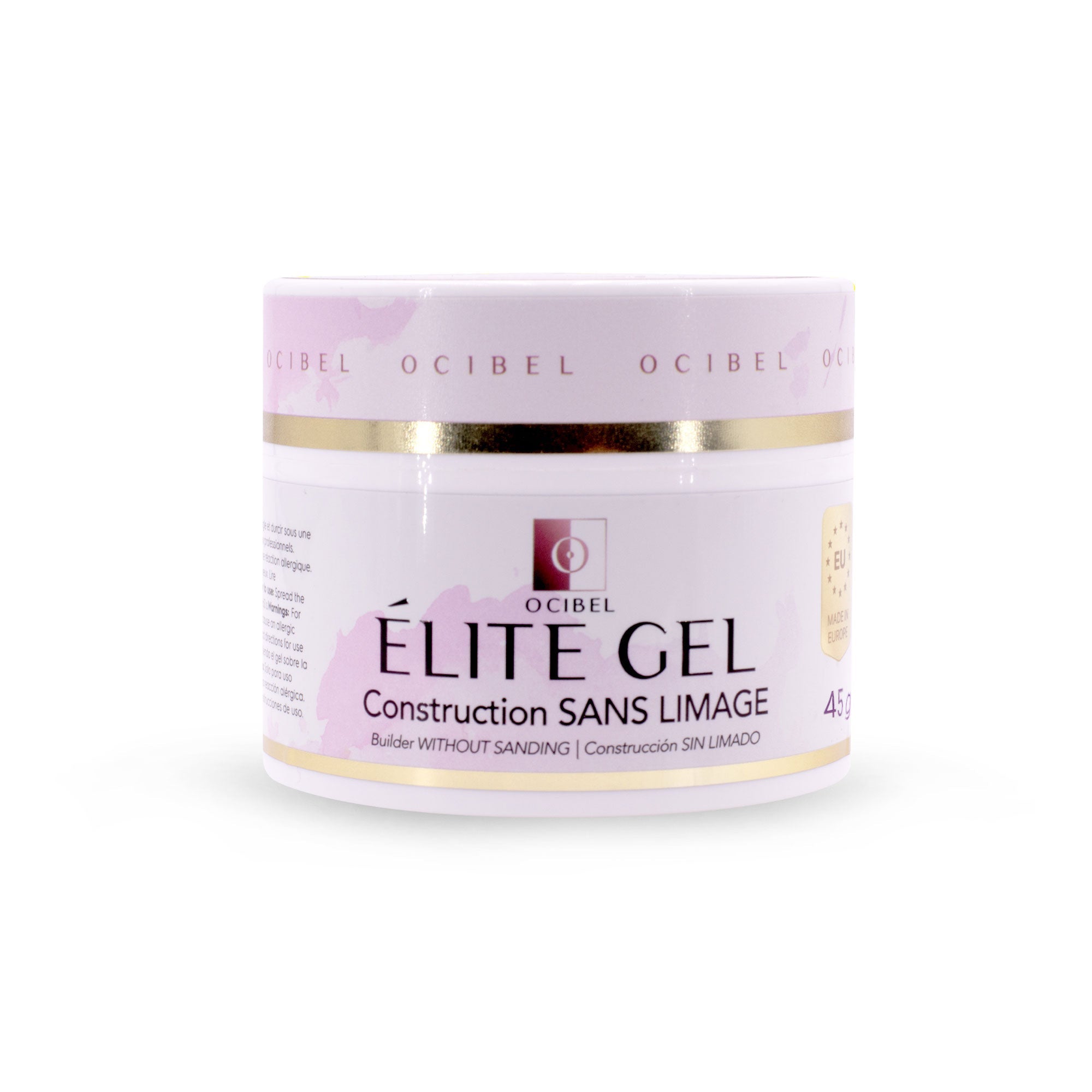 Élite Gel Construction SANS LIMAGE 45g - SANS TPO & HEMA - Milky Pink OCIBEL