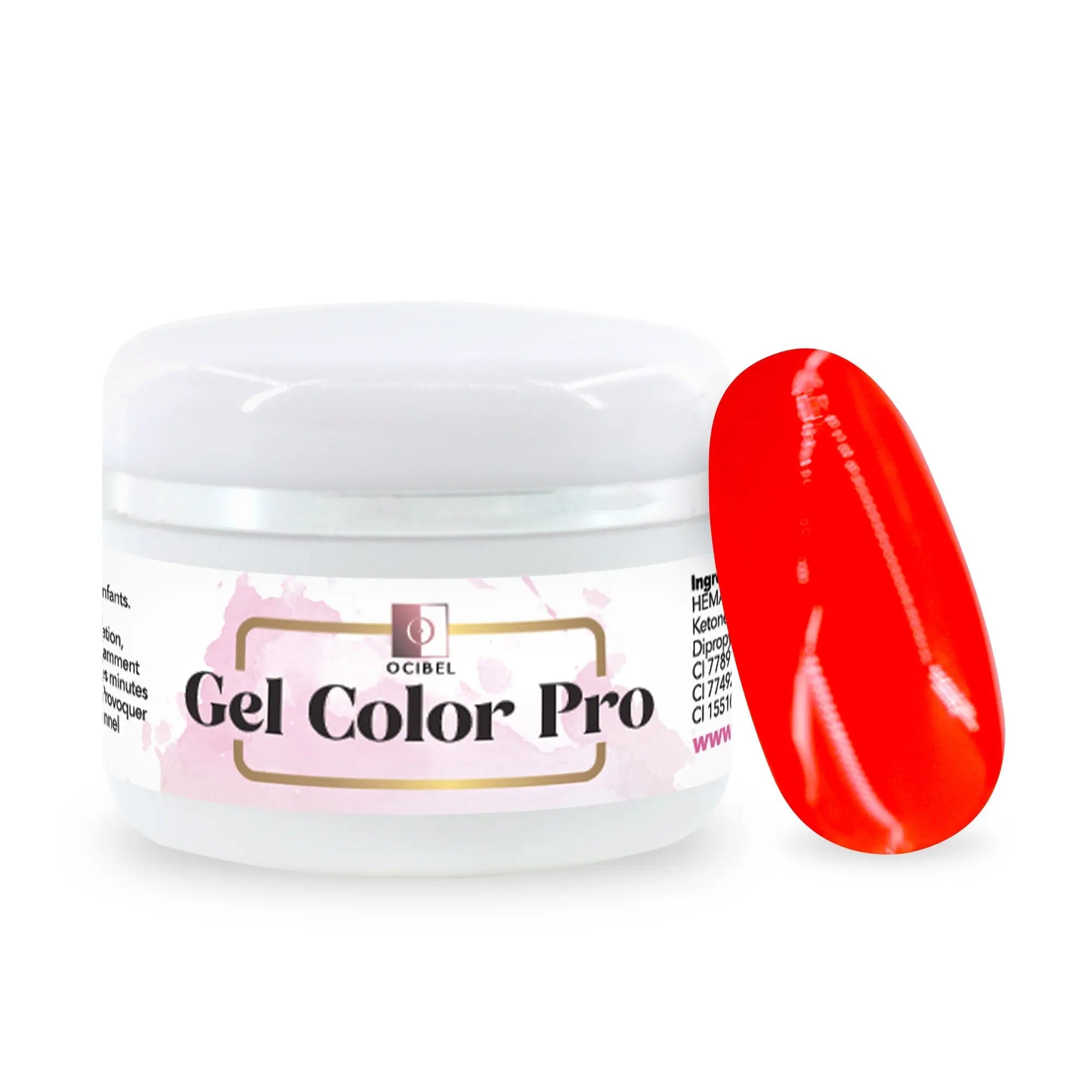 Gel Color Pro 5ml 4738 - Rouge Vif OCIBEL