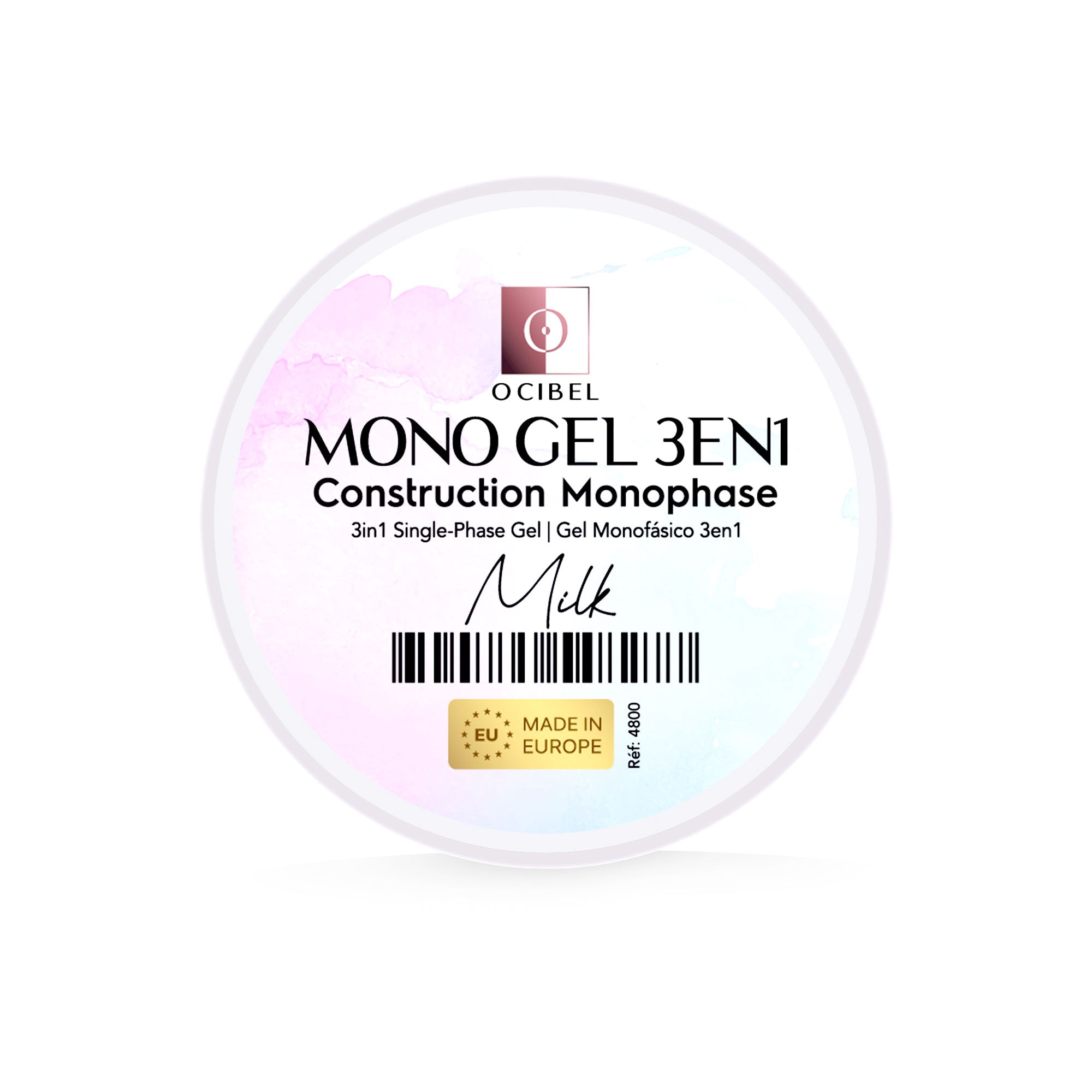 Gel Monophase 3en1 50g - Sans TPO - Sans HEMA - Milk OCIBEL
