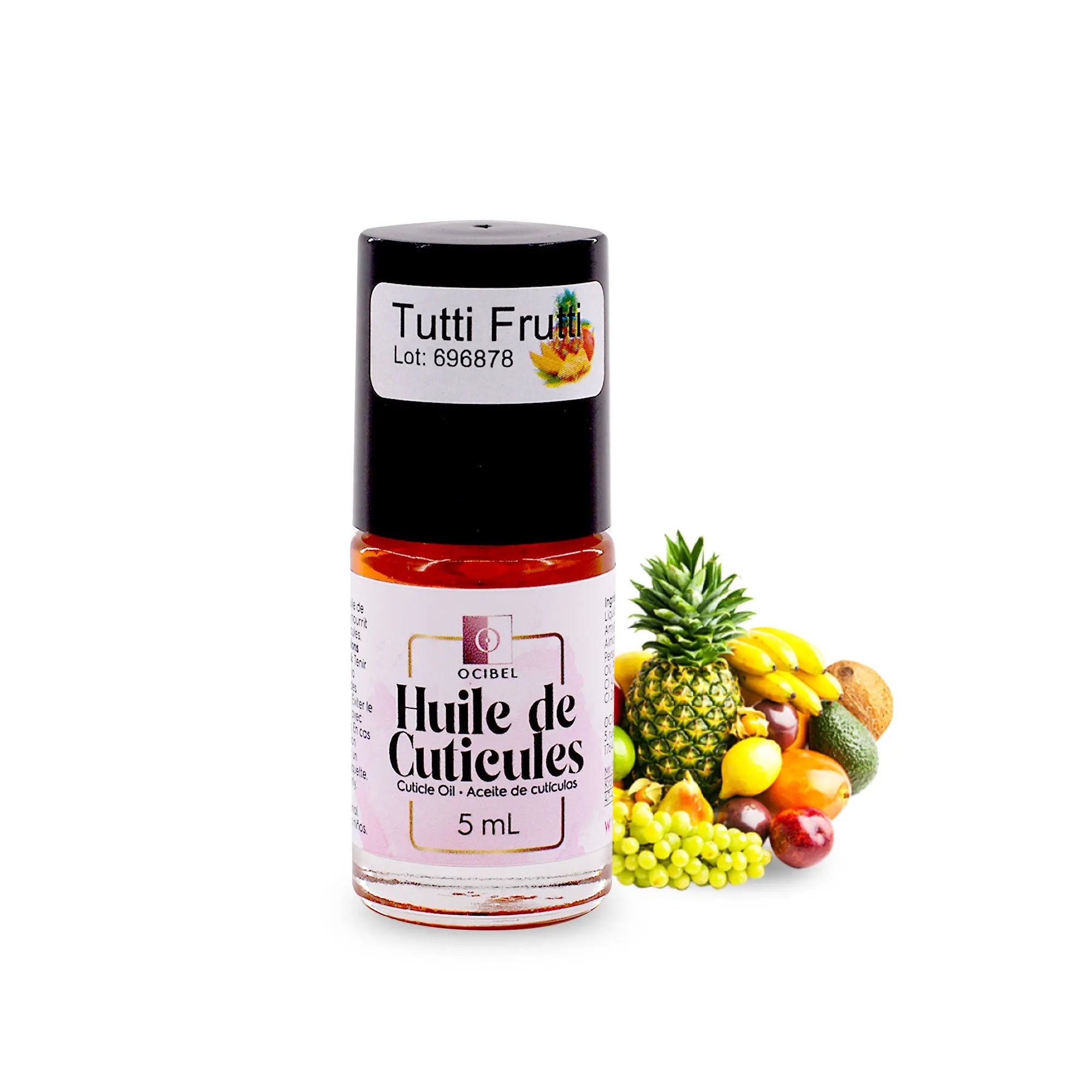 Huile cuticules Frutti 5ml – Soin ongles parfumé OCIBEL