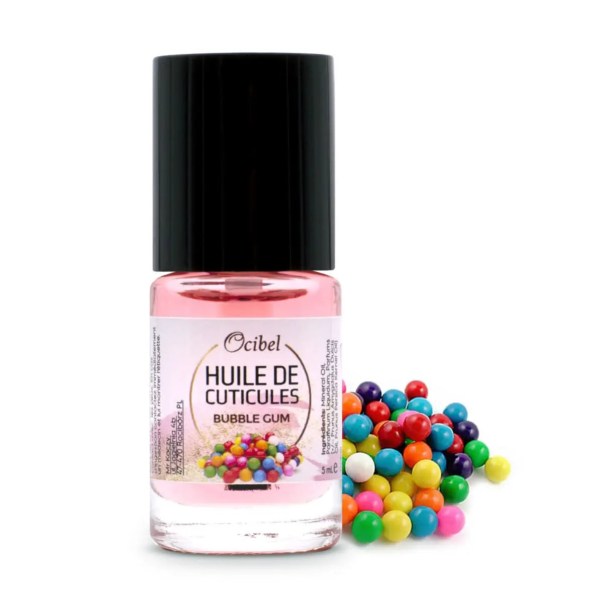 Huile de cuticule parfumée 'Bubble Gum' - 5 ml OCIBEL