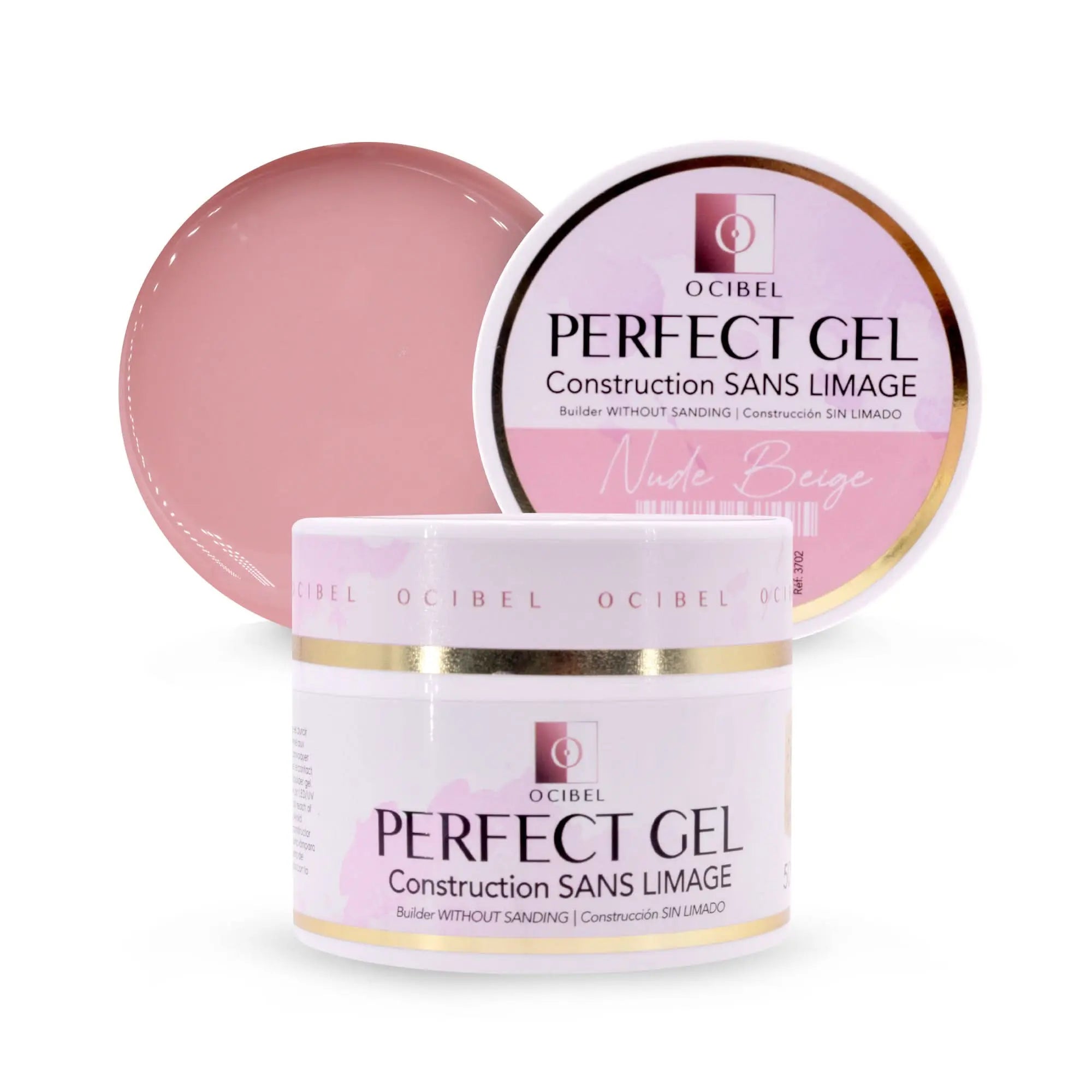 Perfect Gel Construction SANS LIMAGE 50g SANS TPO / HEMA - Nude Beige OCIBEL