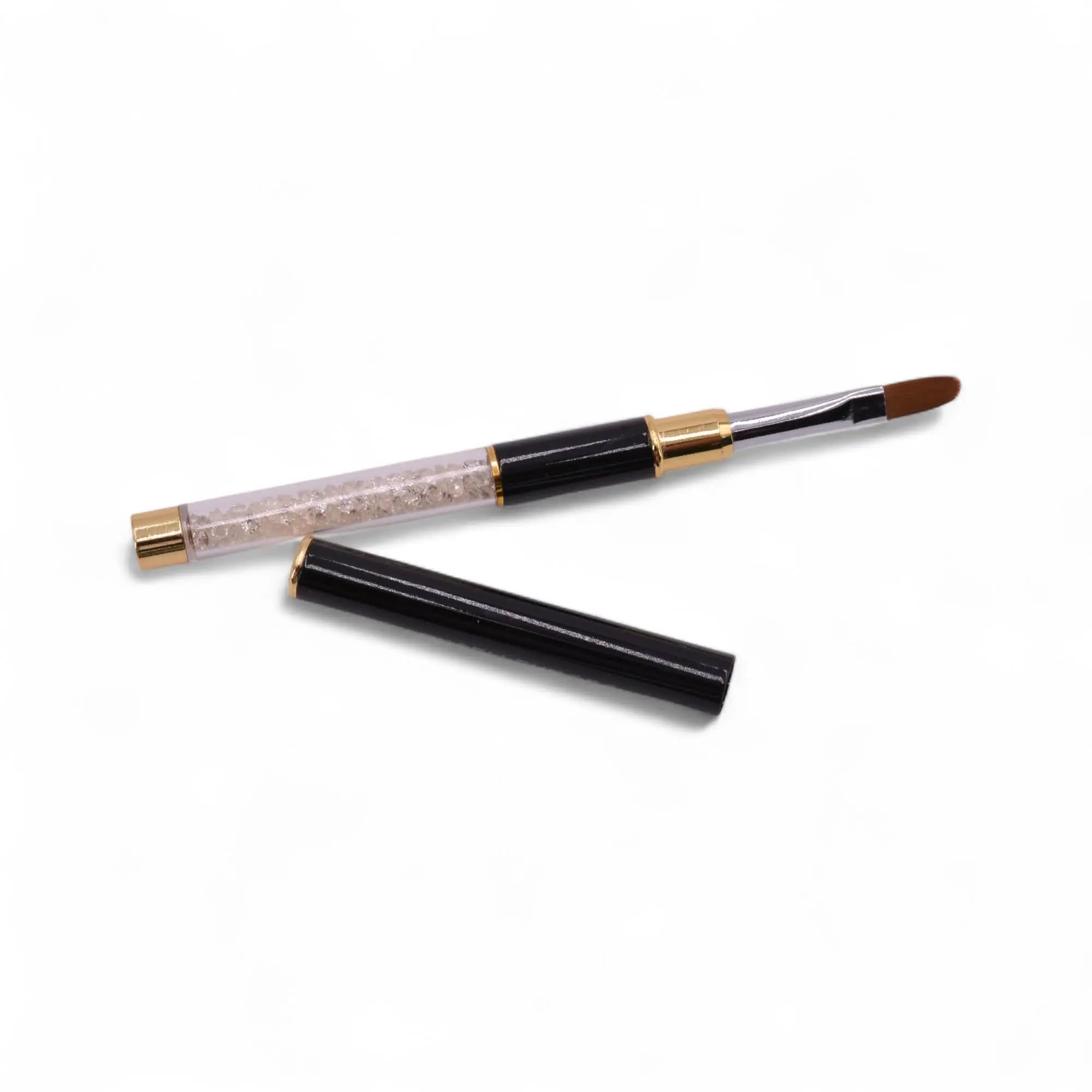 Pinceau Long Gel Arrondi – Manche Métal et Cristaux OCIBEL