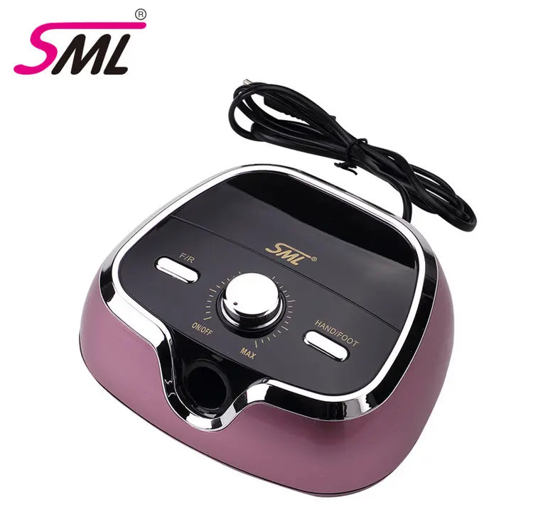 Ponceuse Haute Qualité SML M3 65W 35000T/M avec Mandrin et pédale + 6 Embouts - Rose Gold OCIBEL