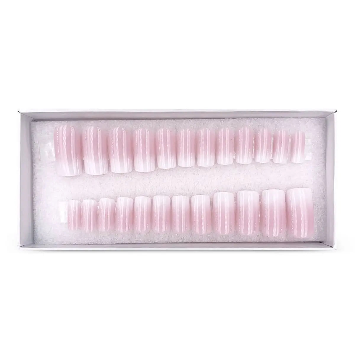 Press On Nails Faux Ongles Réutilisables - Medium Carré Babyboomer OCIBEL