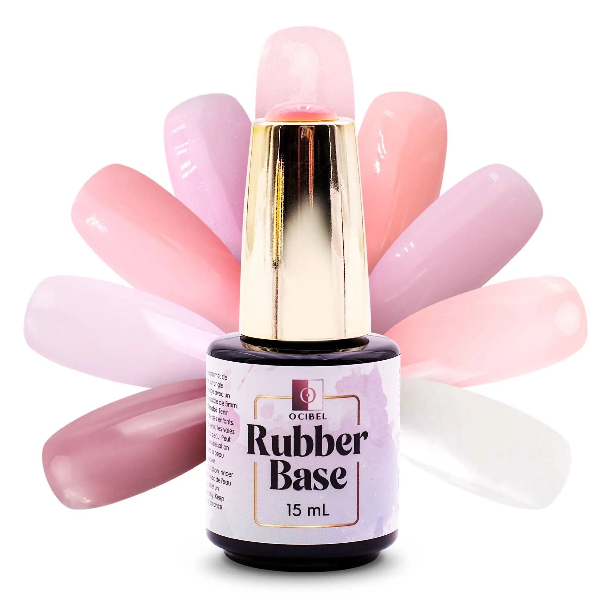 Rubber Base - Gummy Base UV / LED Nude 03 Sans HEMA / DI-HEMA - 15 ml OCIBEL