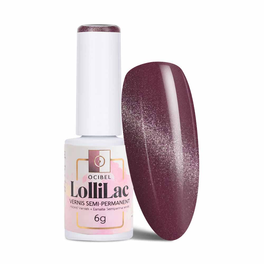 Vernis Semi Permanent UV / LED - Burgundy Shine Cat Eye 6g OCIBEL