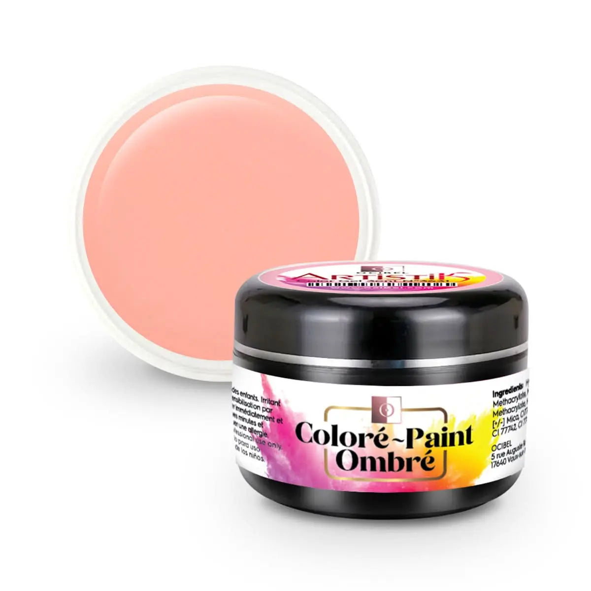 ArtistiK Color Gel 3en1 (couleur, ombré, paint) SANS HEMA / DI-HEMA UV / LED N°3639 - 5g OCIBEL
