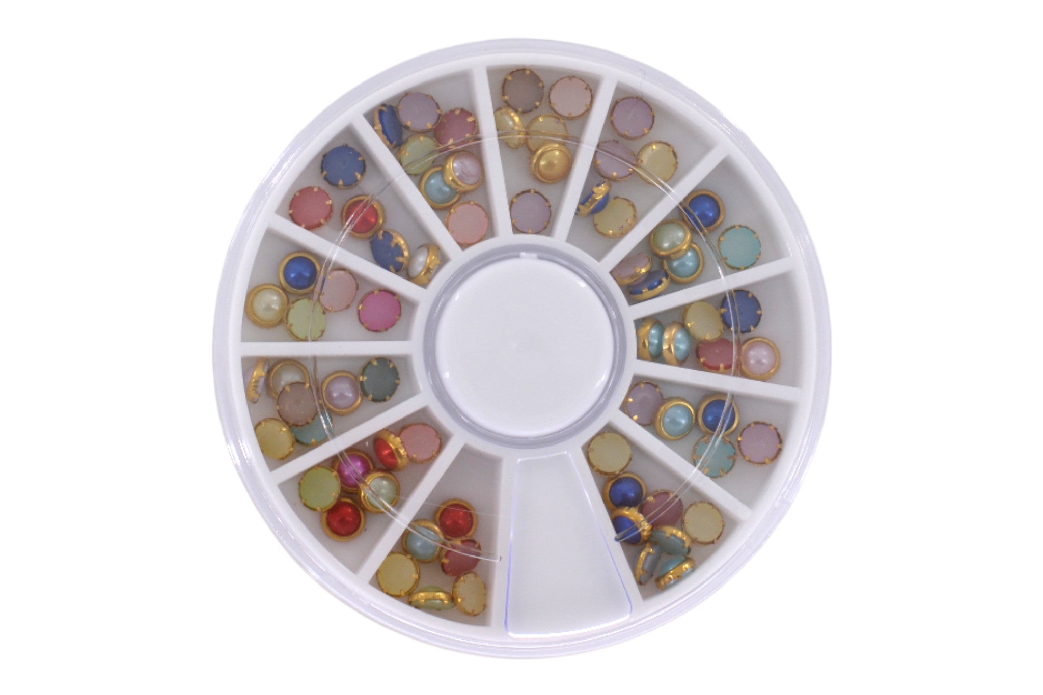 Carrousel Nail Art Demi Perle Cerclé Or OCIBEL