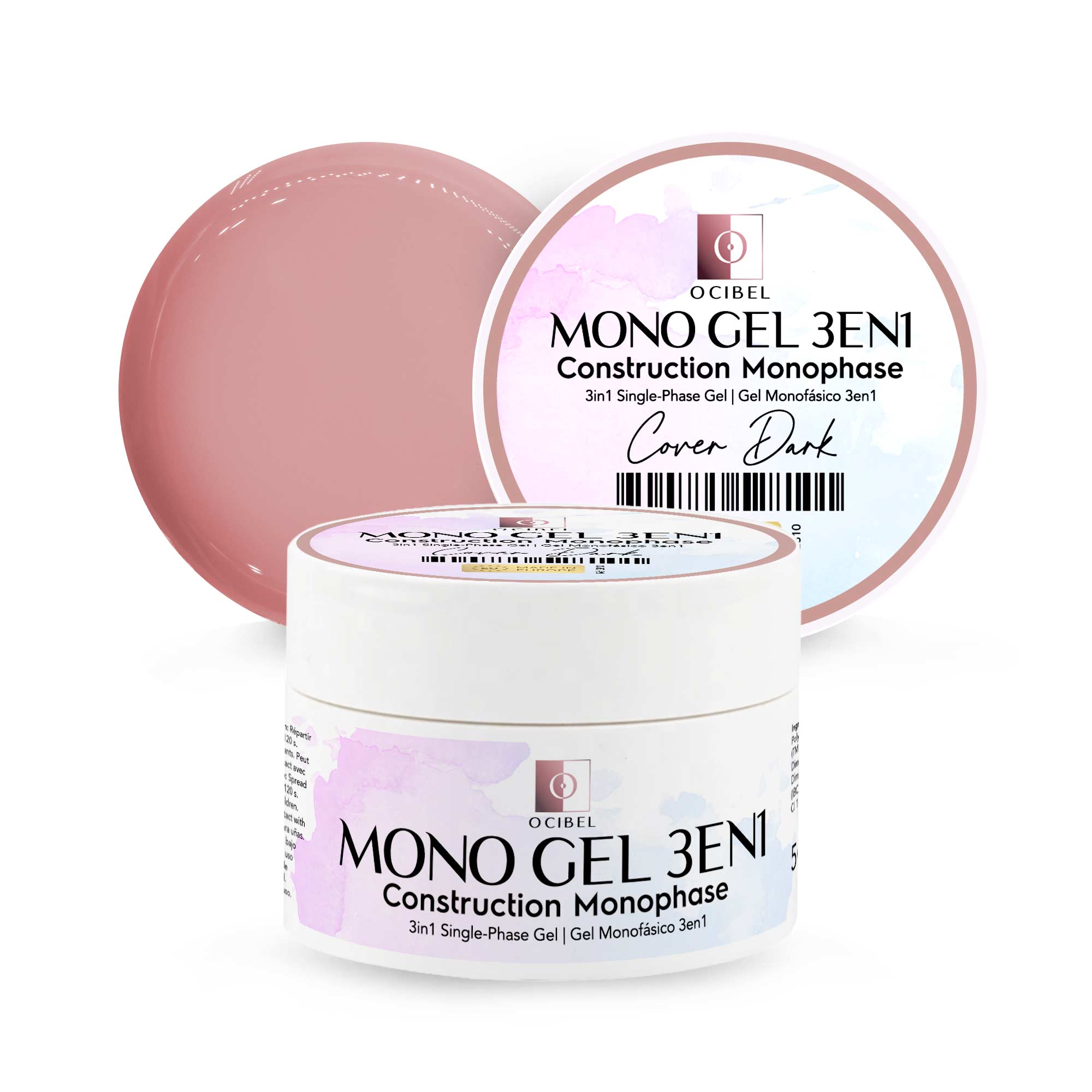 Gel Monophase 3en1 50g - Sans TPO - Sans Hema - Cover Dark OCIBEL