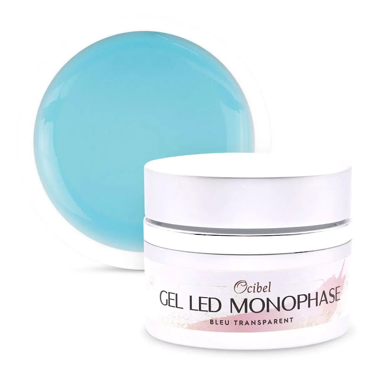 Gel Monophase 3en1 LED 50g - Bleu Transparent OCIBEL