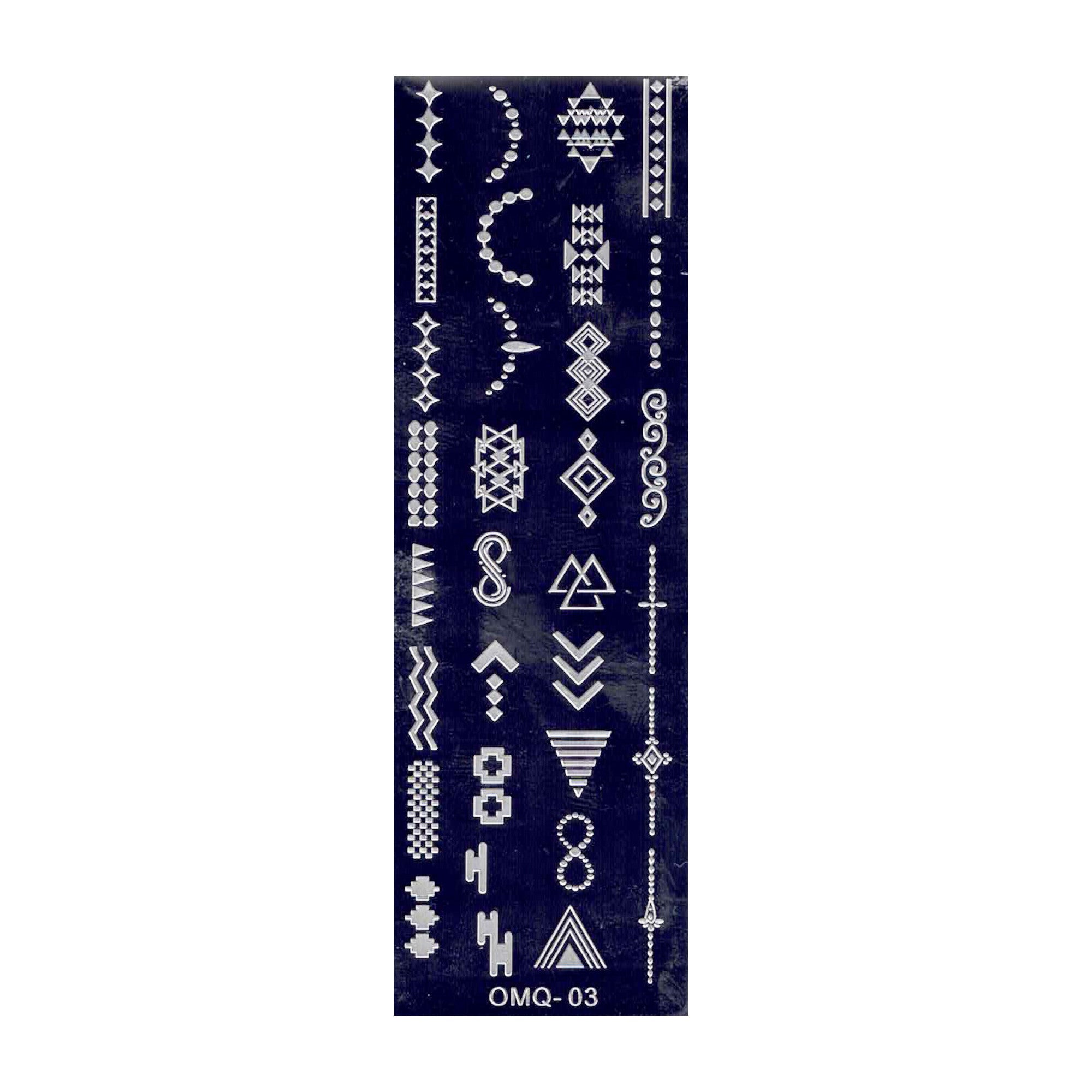 Plaque de Stamping pour Ongles Thème : Motif OCIBEL