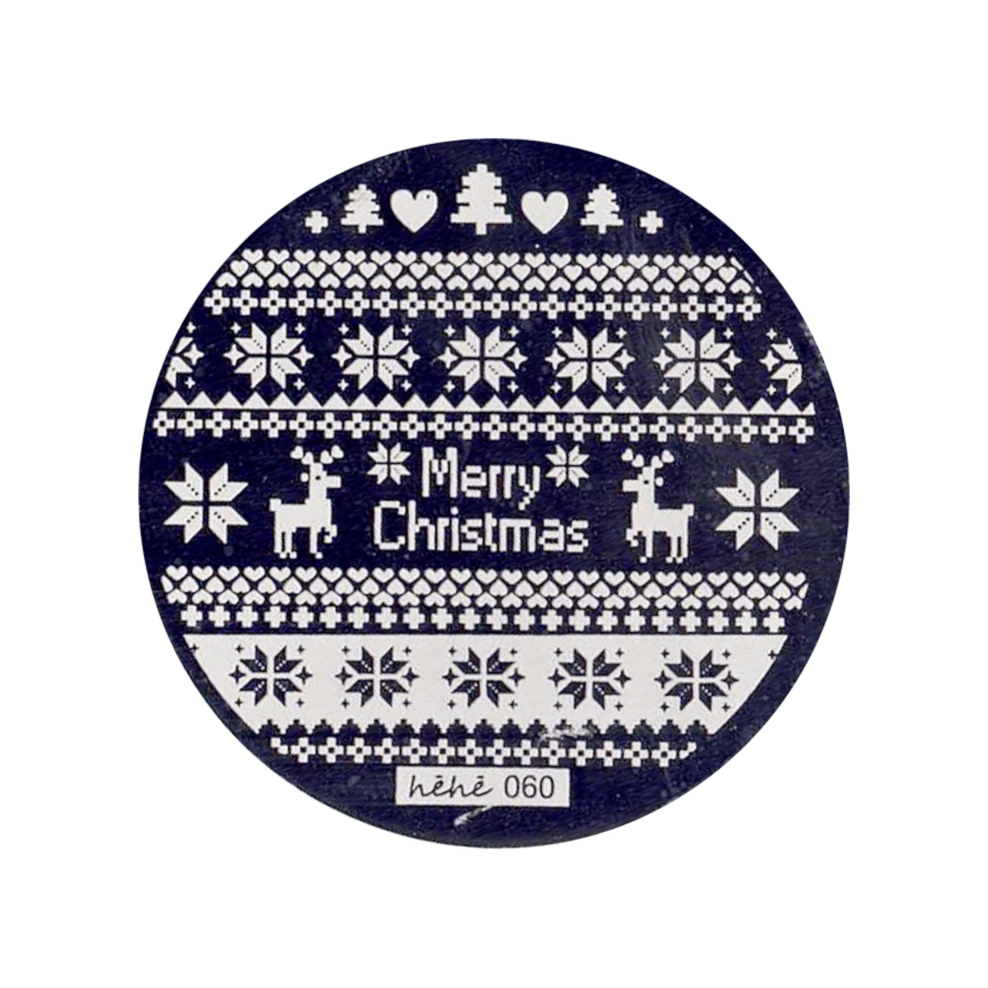 Plaque de Stamping pour Ongles Thème : Noël OCIBEL