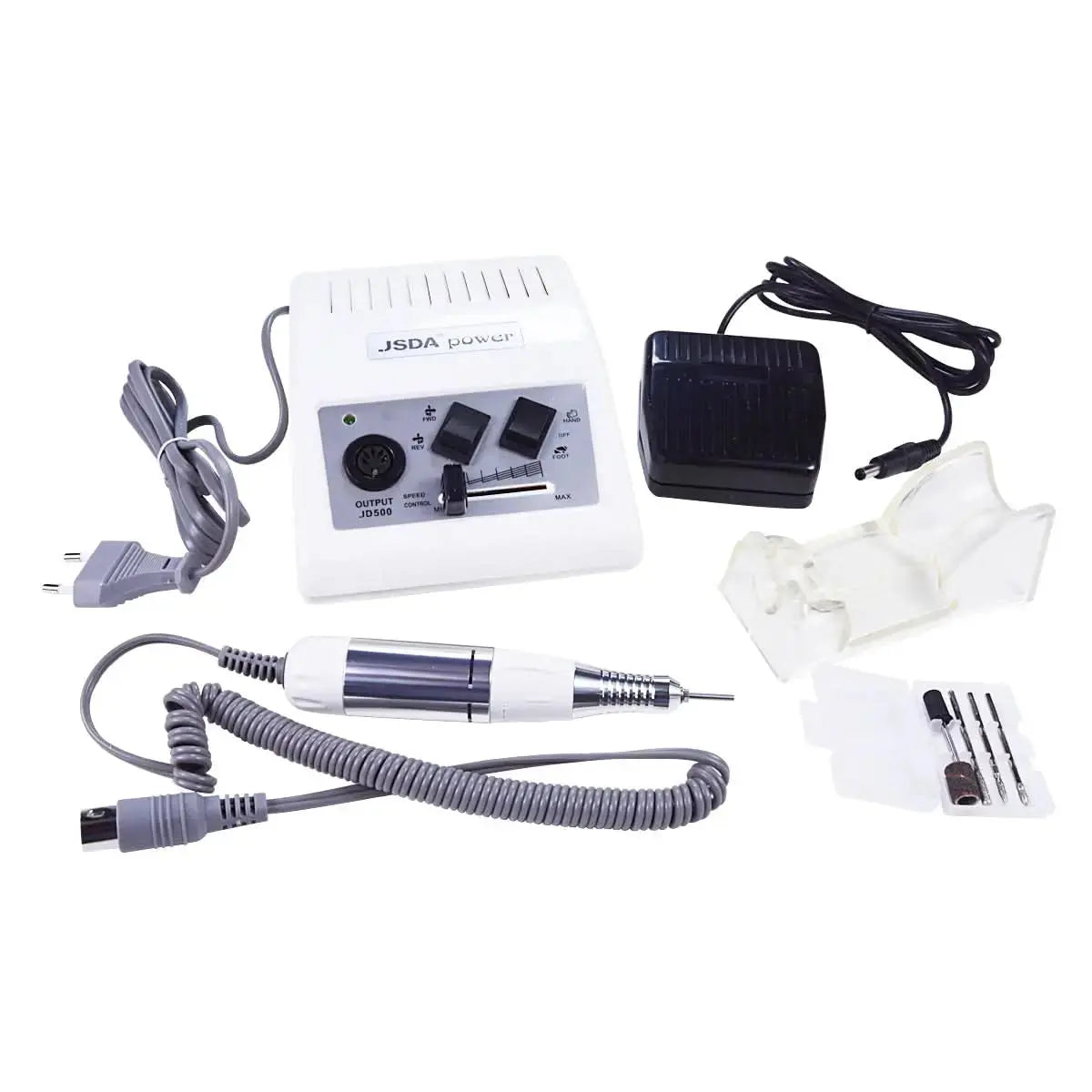 Ponceuse JSDA JD500 35W 30000T/M avec Mandrin et Pédale + 5 Embouts OCIBEL