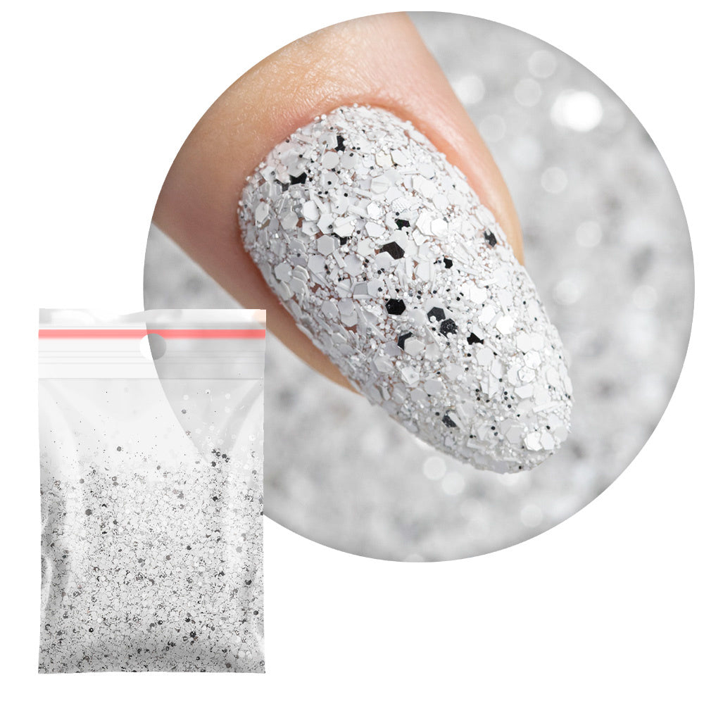 Poudre Nail Art Snow Dream – Effet Neige & Givré – 5 g OCIBEL