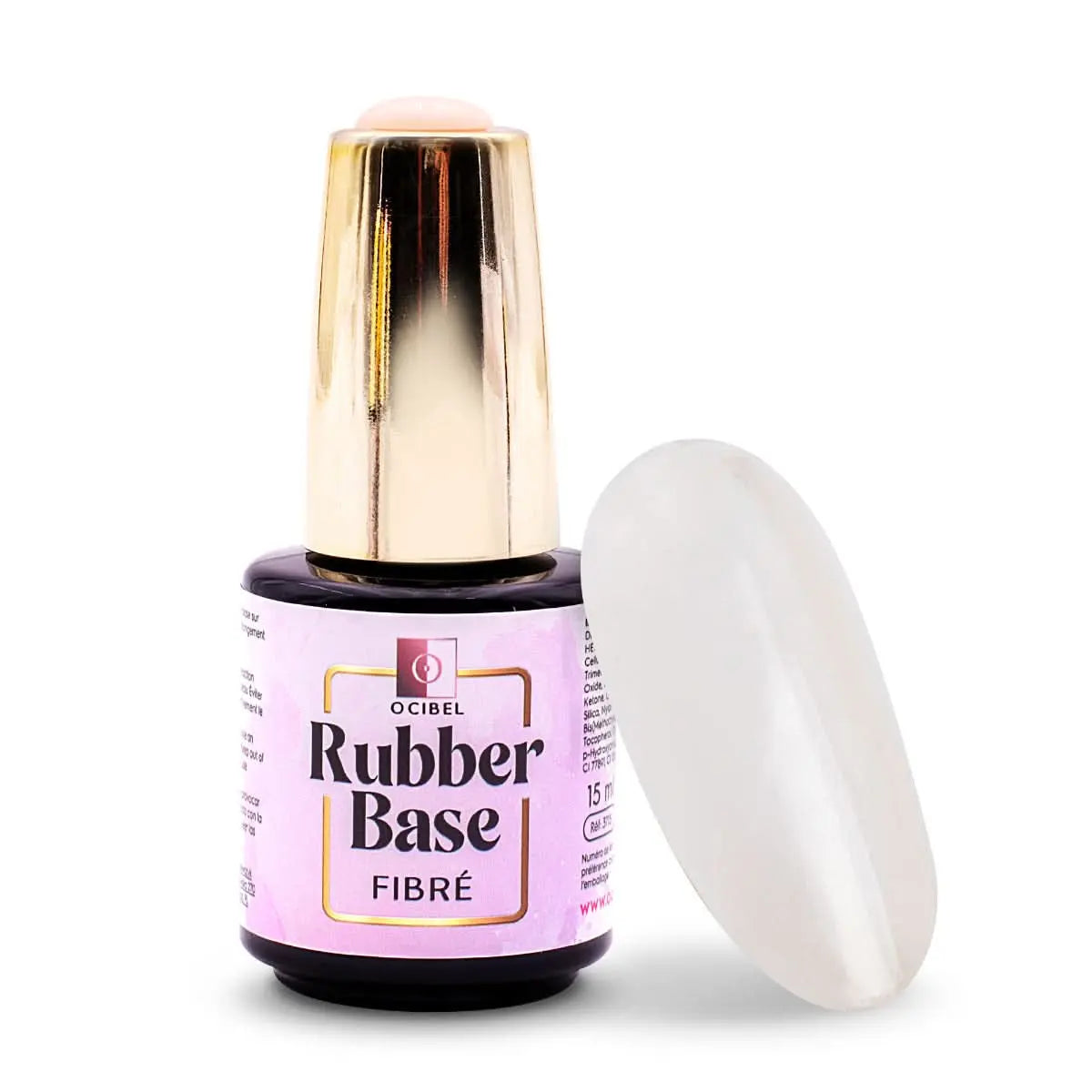 Rubber Base - Gummy Base UV / LED Fibré Transparent - 15 ml OCIBEL