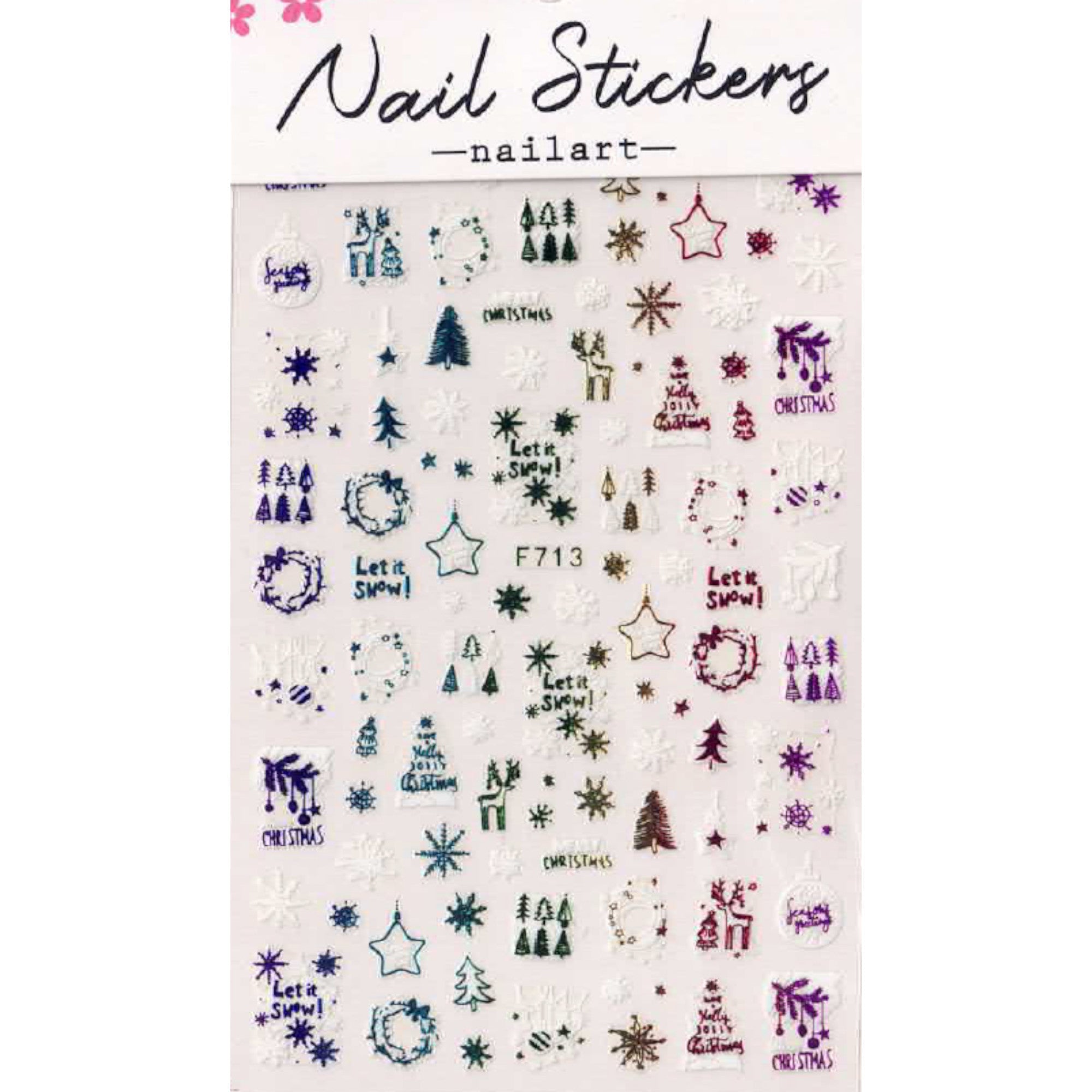 Stickers Noël – Planches Festives pour Nail Art 9 OCIBEL