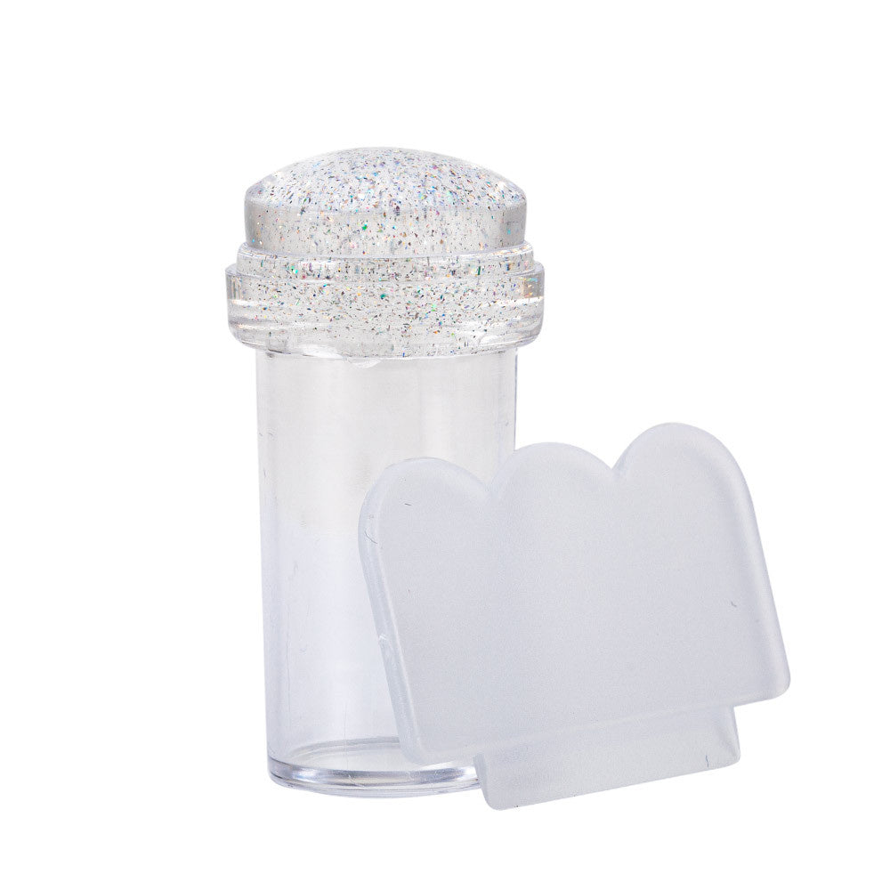 Tampon Silicone Transparent pour Stamping avec Raclette – Nail Art Précision OCIBEL